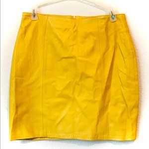 Tannery West Vintage leather skirt